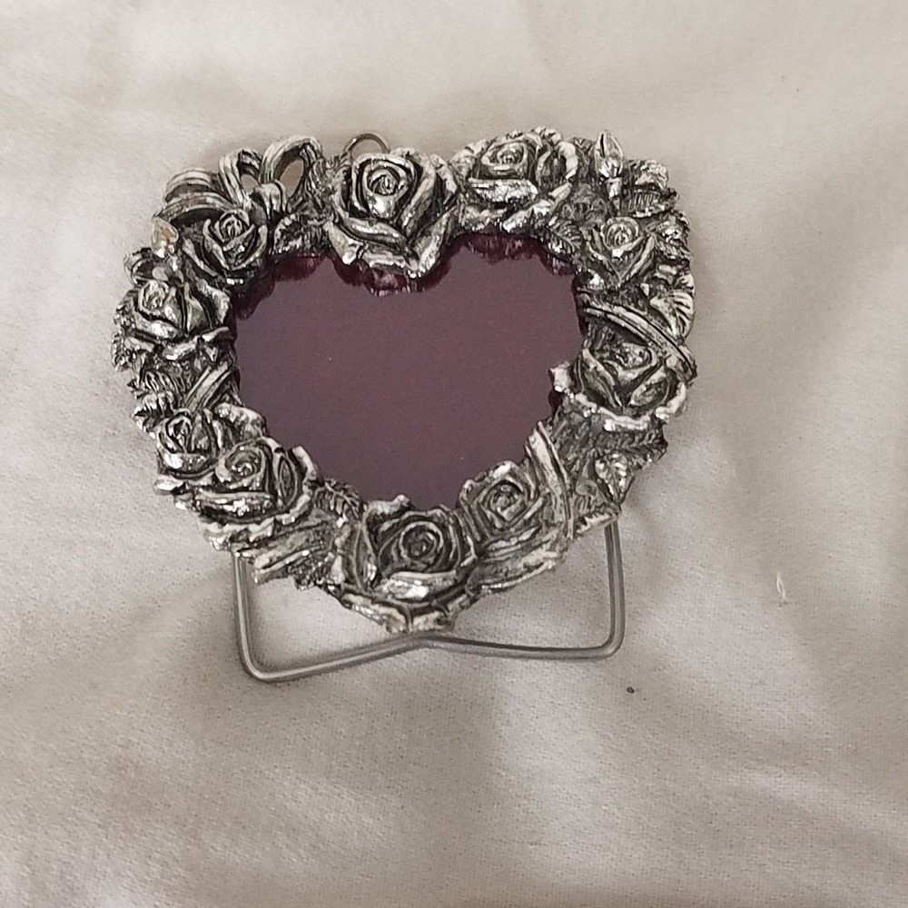 Vintage Arthur Court Mini Rose Heart‎ Frame Small Silver New 30-238 Floral